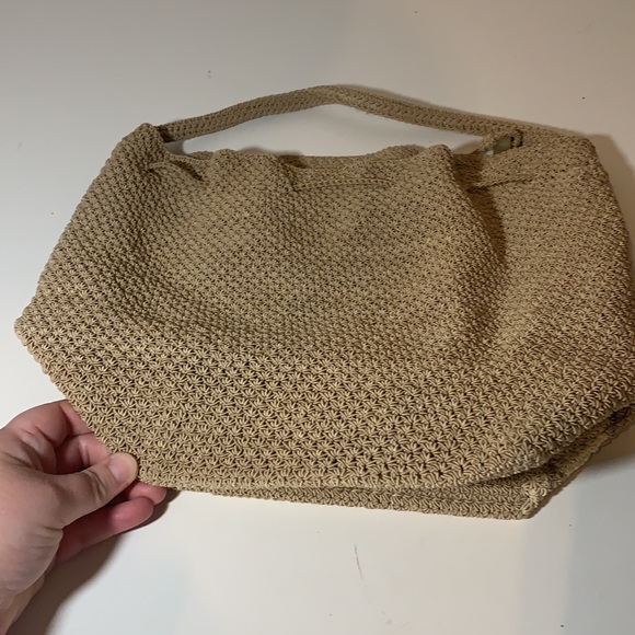 Liz Claiborne Woven Drawstring Bag - Picture 2 of 7